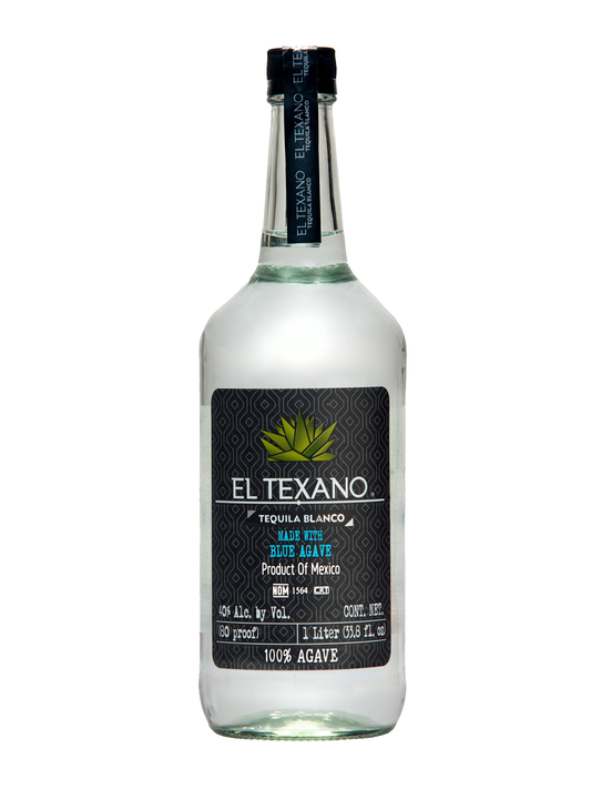 El Texano Tequila Blanco 100% Agave 40% ABV 1000mL
