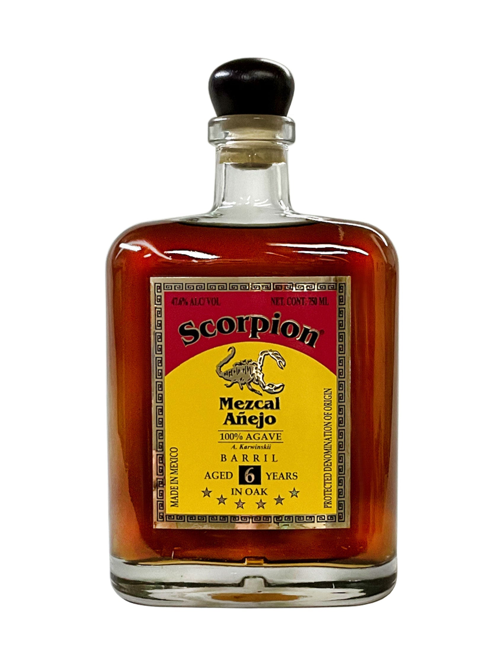 Scorpion Mezcal® Barril Extra Anejo 6 Year 40% ABV 750mL