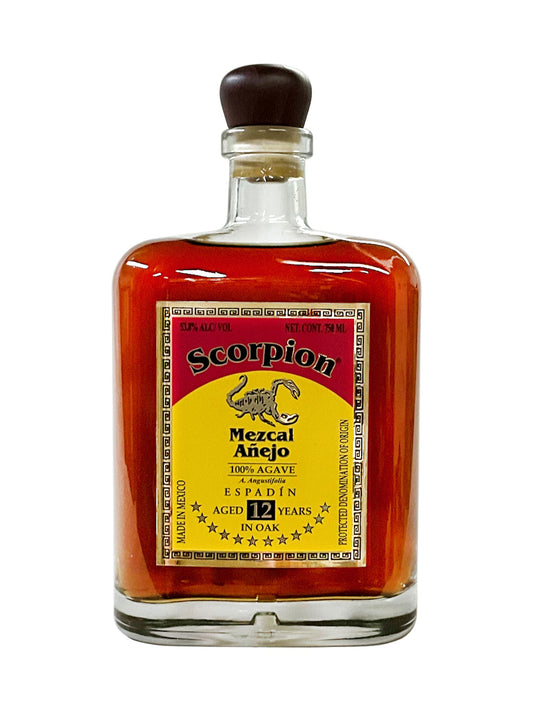 Scorpion Mezcal® Espadin Anejo 12 Year 40% ABV 750mL