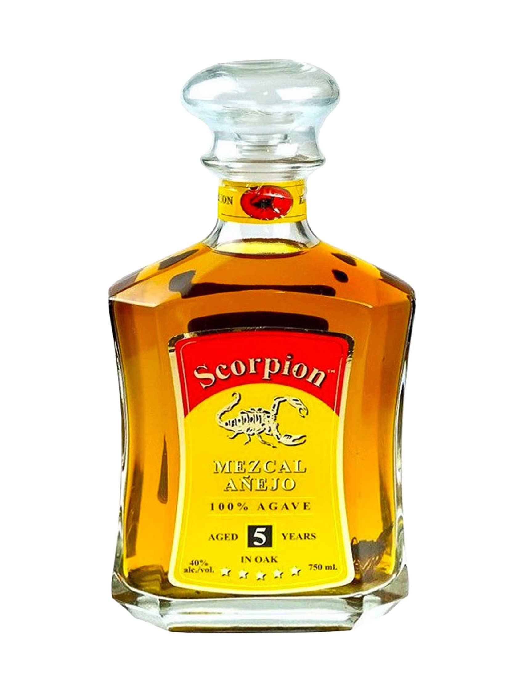 Scorpion Mezcal® Espadin 5 Year Extra Añejo 40% ABV 750mL