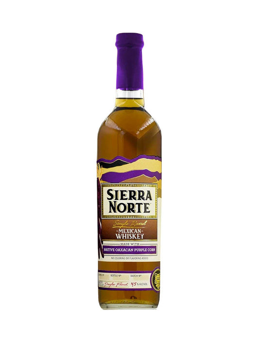 Sierra Norte Single Barrel Mexican Whiskey Púrpura 45% ABV 750mL