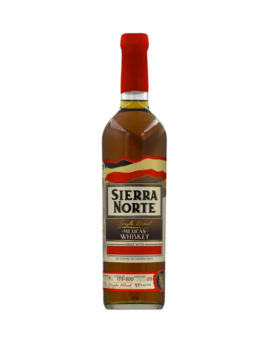 Sierra Norte Single Barrel Mexican Whiskey Rojo 45% ABV 750mL