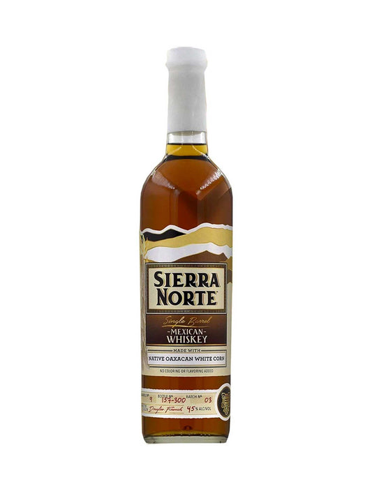 Sierra Norte Single Barrel Mexican Whiskey Blanco 45% ABV 750mL