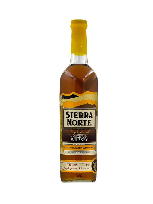Sierra Norte Single Barrel Mexican Whiskey Amarillo 45% ABV 750mL
